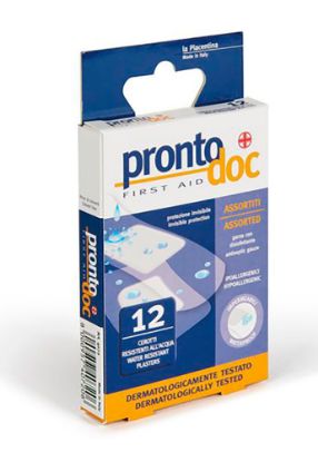 Immagine di CEROTTI PER MANI RESISTENTI ALL ACQUA ART.4072 SERIE PERFETTO CONFEZIONE 12 PZ