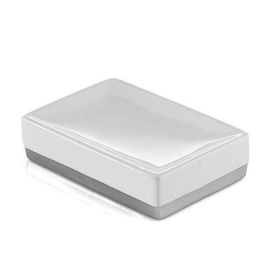 Immagine di PORTASAPONE DA APPOGGIO LUCY IN CERAMICA BIANCO GEDY