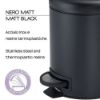 Immagine di PORTARIFIUTI POTTY 3 LT NERO MATT GEDY