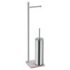 Immagine di PIANTANA A TERRA PORTAROTOLO E PORTASCOPINO TRILLY BEIGE GEDY