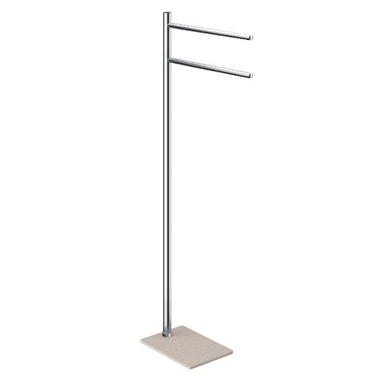 Immagine di PIANTANA A TERRA PORTASALVIETTE TRILLY BEIGE GEDY