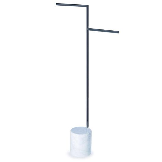 Immagine di PIANTANA IN RESINA A TERRA PORTASALVIETTE EQUILIBRIUM NERO 1307 STILHAUS
