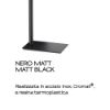 Immagine di PIANTANA A TERRA PORTASALVIETTE TRILLY NERO MATT GEDY