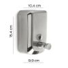 Immagine di DISTRIBUTORE DI SAPONE A PARETE EPOS 500 ML ACCIAIO INOX AISI 304 GEDY