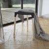 Immagine di SGABELLO YANNIS NERO CON GAMBE IN ACCIAIO GEDY