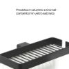 Immagine di PORTASAPONE A PARETE LOUNGE 24,6x13,7x2,5 CM NERO MATT GEDY