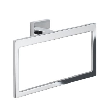 Immagine di PORTASALVIETTE A PARETE ELBA AD ANELLO CROMATO GEDY