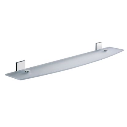 Immagine di MENSOLA A PARETE EROS 60 CM CROMO CON VETRO GEDY