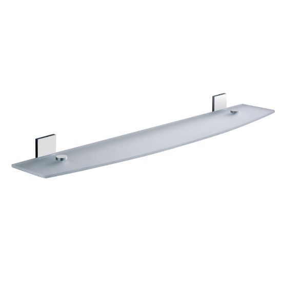Immagine di MENSOLA A PARETE EROS 60 CM CROMO CON VETRO GEDY
