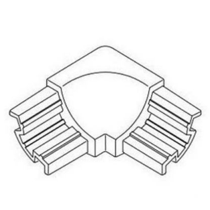 Immagine di ANGOLO INTERNO PVC BIANCO PER SGUSCIA PVC SP.10 MM /10 MM