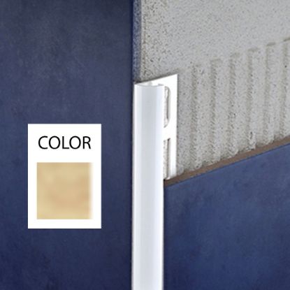 Immagine di PROFILO ANGOLARE ESTERNO PVC 10 MM TRAVERTINO L. 2,60 MT