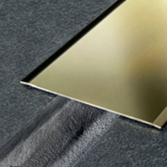 Immagine di PROFILO COPRIGIUNTO OTTONE LUCIDO LARGO 10 CM LUGHEZZA 3 MT