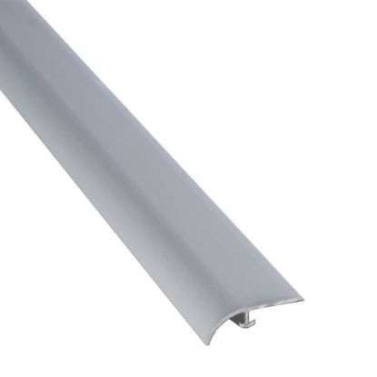 Immagine di PROFILO DI RACCORDO PER PAVIMENTO IN LVT ALLUMINIO ANODIZZATO ARGENTO DIVERSO LIVELLO 4-6 MM L.270 CM