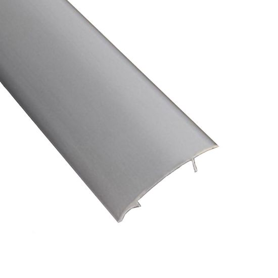 Immagine di PROFILO DI RACCORDO PER PAVIMENTO IN PVC ALLUMINIO ANODIZZATO ARGENTO DIVERSO LIVELLO 6,5/13 MM L.270 CM