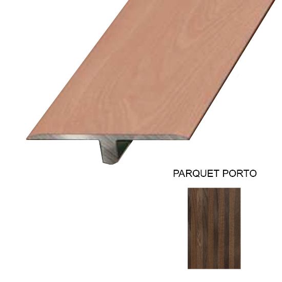 Immagine di PROFILO ALLUMINIO RIVESTITO DEC. 78 GIUNZIONE PARI LIVELLO L. 4 CM L. 270 CM (PER PARQUET)