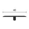 Immagine di PROFILO ALLUMINIO RIVESTITO DEC. 39 GIUNZIONE PARI LIVELLO L. 4 CM L. 270 CM (PER LAMINATO)