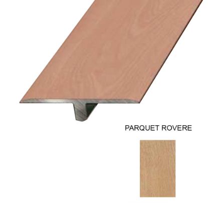 Immagine di PROFILO ALLUMINIO RIVESTITO DECORO 26 GIUNZIONE PARI LIVELLO L 4 CM Z/1/SF 270 CM (X PARQUET ROVERE)