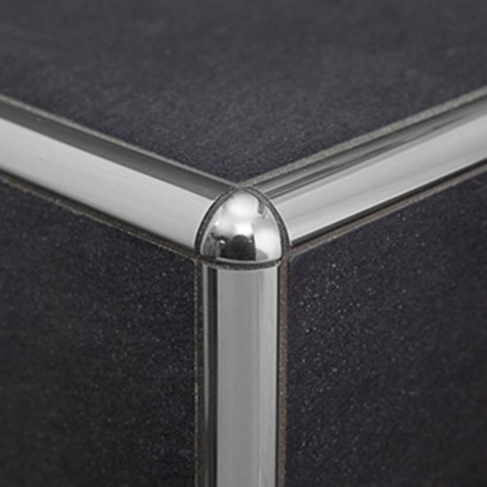 Immagine di RACCORDO ANGOLO ESTERNO PER PROFILO INOX TONDO SPESSORE 10 MM COD. TIE/10