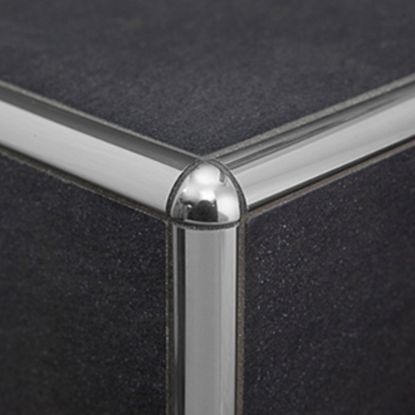 Immagine di RACCORDO ANGOLO ESTERNO PER PROFILO INOX TONDO SPESSORE 8 MM COD. TIE/8