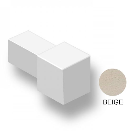 Immagine di TAPPO PER PROFILO ANGOLARE QUADRO ALLUMINIO VERNICIATO BEIGE SP 10 MM COD. ZQVN/10/EI