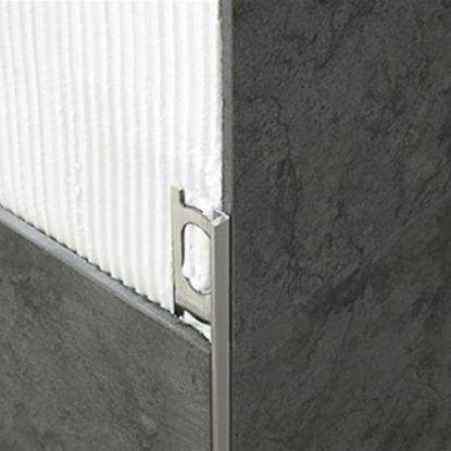 Immagine di PROFILO ANGOLARE ELLE ALLUMINIO ANODIZZATO ARGENTO SP. 8 MM L.270 CM COD. ZA/8