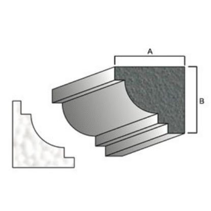 Immagine di MATRICE POLISTIROLO BASE 15x15 CM BARRA 2 MT