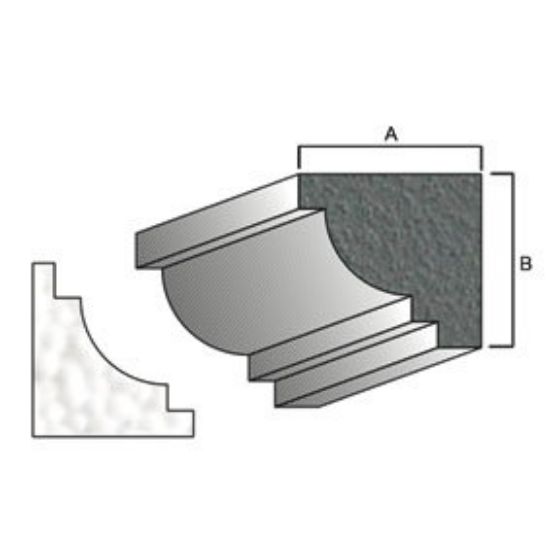 Immagine di MATRICE POLISTIROLO BASE 15X15 CM BARRA 2 MT