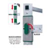 Immagine di TRABATTELLO ALLUMINIO MODELLO DOGE 65 ALTO MT. 9,50 (ALTEZZA MAX DI LAVORO MT .10,30) FACAL