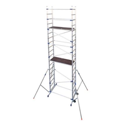 Immagine di TRABATTELLO IN ALLUMINIO MODELLO CLIC+CLAC ALT MAX DI LAVORO 6,70 MT USO NON PROFESSIONALE FACAL