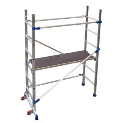 Immagine di TRABATTELLO ALLUMINIO MODELLO P6 ALTO CM 189 (ALTEZZA MAX DI LAVORO CM 290) FACAL