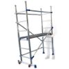 Immagine di TRABATTELLO ALLUMINIO MODELLO P6 ALTO CM 189 (ALTEZZA MAX DI LAVORO CM 290) FACAL