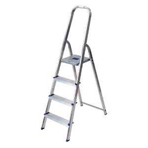 Immagine di SCALA A LIBRETTO ALLUMINIO 4 GRADINI MODELLO ALFA ALTEZZA MAX DI LAVORO 274 CM FACAL