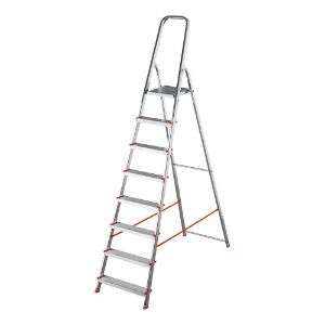 Immagine di SCALA A LIBRETTO ALLUMINIO 8 GRADINI ALTEZZA MAX DI LAVORO 358 CM GIERRE