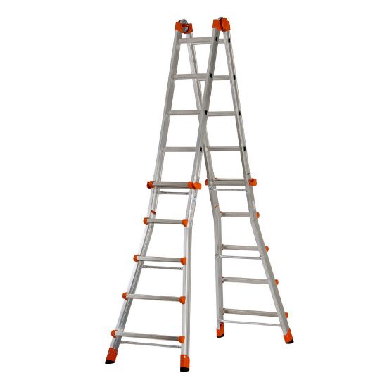 Immagine di SCALA PEPPINA ALLUMINIO 5+5 ALTEZZA DI LAVORO MASSIMA 570 CM GIERRE