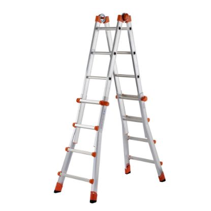 Immagine di SCALA PEPPINA ALLUMINIO 4+5 ALTEZZA DI LAVORO MASSIMA 520 CM GIERRE