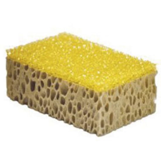 Immagine di DOPPIA SPUGNA MORBIDA/ABRASIVA 17X11X7 CM