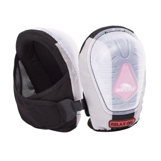 Immagine di COPPIA DI GINOCCHIERE RELAX CHIUSURA A STRAPPO PER PIASTRELLISTA CON IMBOTTITURA INTERNA IN GEL RAIMONDI