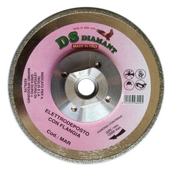 Immagine di DISCO DIAMANTATO SPECIFICO PER MARMO E VETRORESINA DIAMETRO 115 MM A SECCO