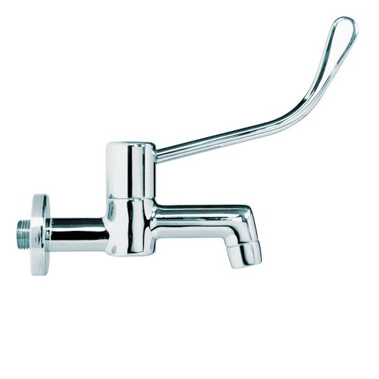 Immagine di RUBINETTO LAVABO A PARETE LEVA CLINICA CROMO RIVER