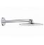 Immagine di SOFFIONE TONDO CON BRACCIO RAINSHOWER 310 DOCCIA 2 GETTI DIAMETRO 30 CM MOON WHITE GROHE
