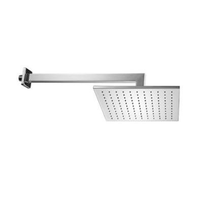 Immagine di SOFFIONE QUADRO CON BRACCIO QUADRO PRINCE 30X30 CM CROMO QD ITALIA