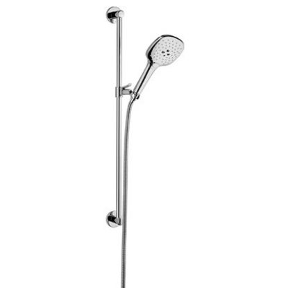 Immagine di SALISCENDI TONDO 90 CM CON DOCCIA 3 GETTI CON PULSANTE CROMO PAINI