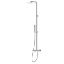 Immagine di COLONNA DOCCIA TERMOSTATICA SOFFIONE QUADRO 25x25 CM CON DOCCETTA CROMO NEW FORM