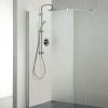 Immagine di COLONNA DOCCIA SOFFIONE TONDO Ø 20 CM CON DOCCETTA IDEALDUO CROMO IDEAL STANDARD