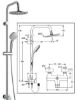 Immagine di COLONNA DOCCIA SOFFIONE TONDO Ø 20 CM CON DOCCETTA IDEALDUO CROMO IDEAL STANDARD