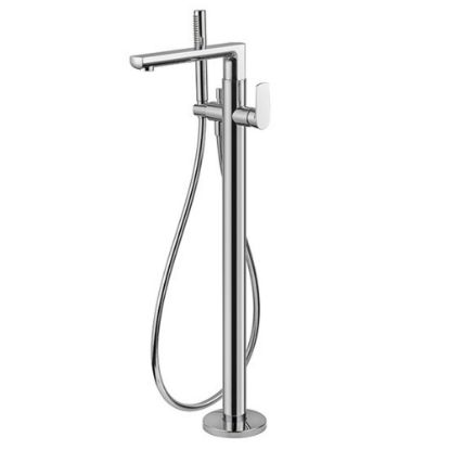 Immagine di PARTI ESTERNE MISCELATORE VASCA DA PAVIMENTO HAKA CROMO NEWFORM