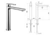 Immagine di MISCELATORE MONOCOMANDO LAVABO ALTO HAKA CROMO SENZA SCARICO NEWFORM
