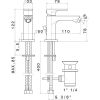 Immagine di MISCELATORE MONOCOMANDO BIDET LINFA II CROMO NEWFORM