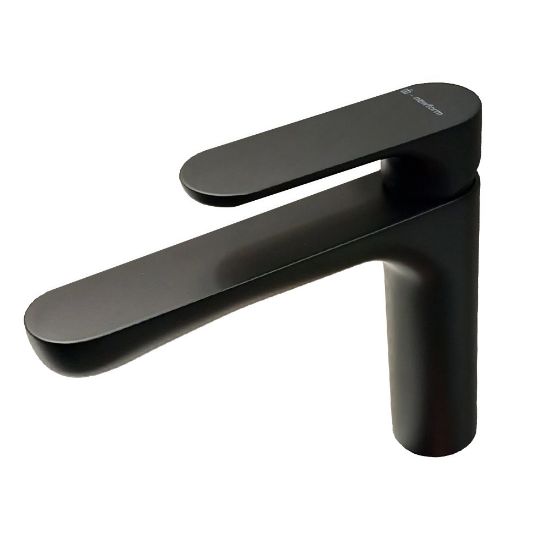 Immagine di MISCELATORE MONOCOMANDO LAVABO LINFA II NERO OPACO NEWFORM