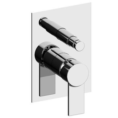 Immagine di MISCELATORE MONOCOMANDO DOCCIA INCASSO CON DEVIATORE GAIA CROMO FRATTINI